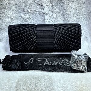 Elegant Black Evening Clutch by J. Francis